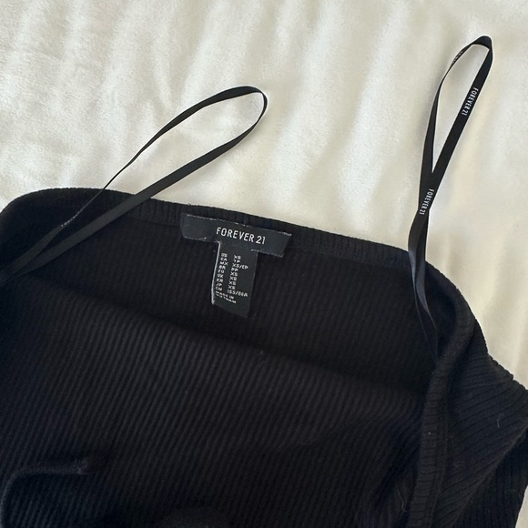 Forever 21 Black Halter Tank Top Size XS - Picture 2 of 4